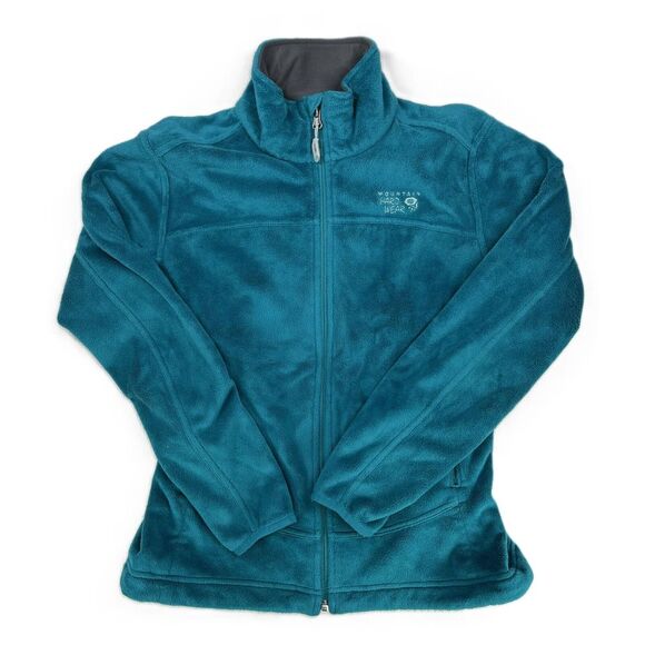 Mountain Hardwear Women's Pyxis Full-Zip Fleece Jacket Teal Green Size S Petite - Picture 1 of 11